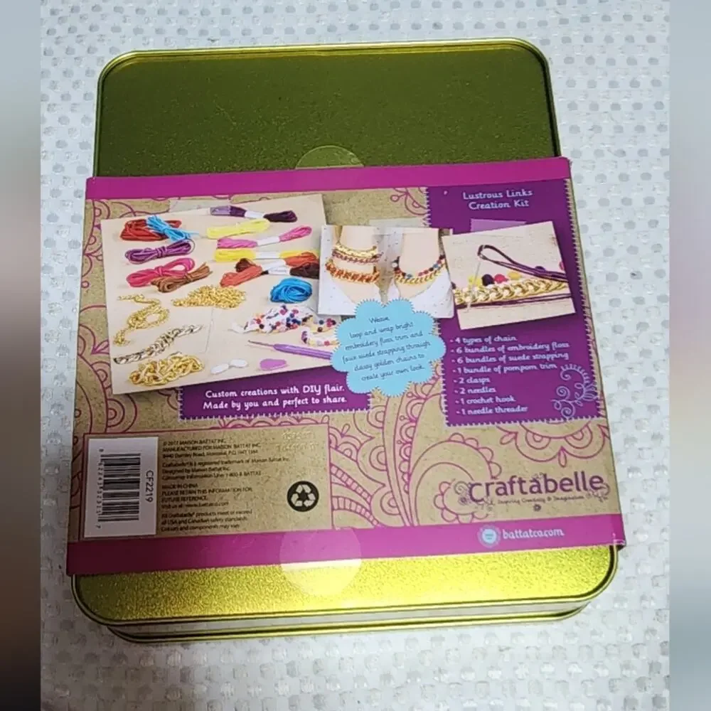 CRAFTBELLE NWT CHAIN JEWELRY MAKING KIT